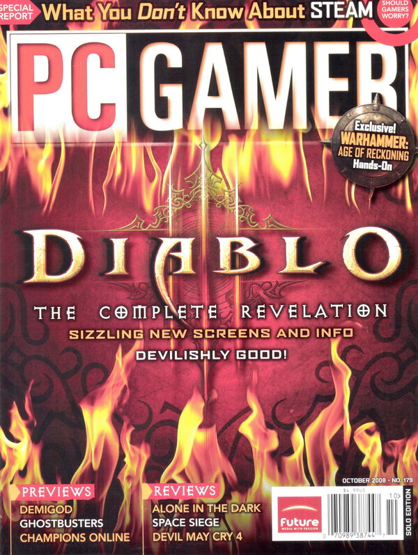 PC Gamer Issue 179 (October 2008) cover